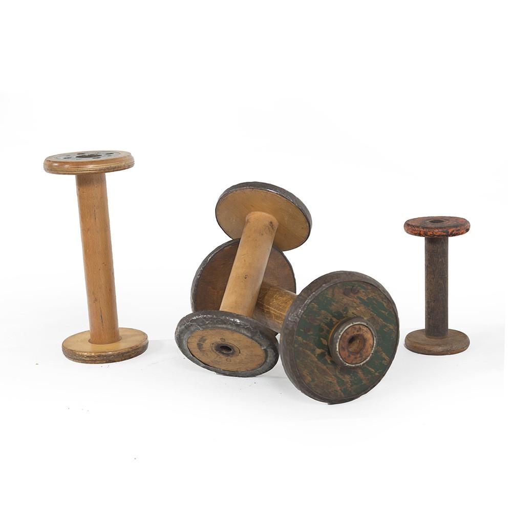 Wood Dark Oversized Thread Spool No. 1 (A+D)