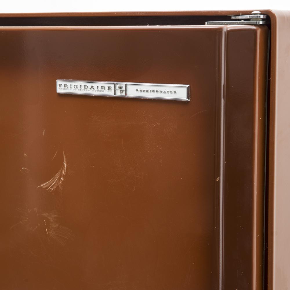 Brown 70's Open Back Fridge