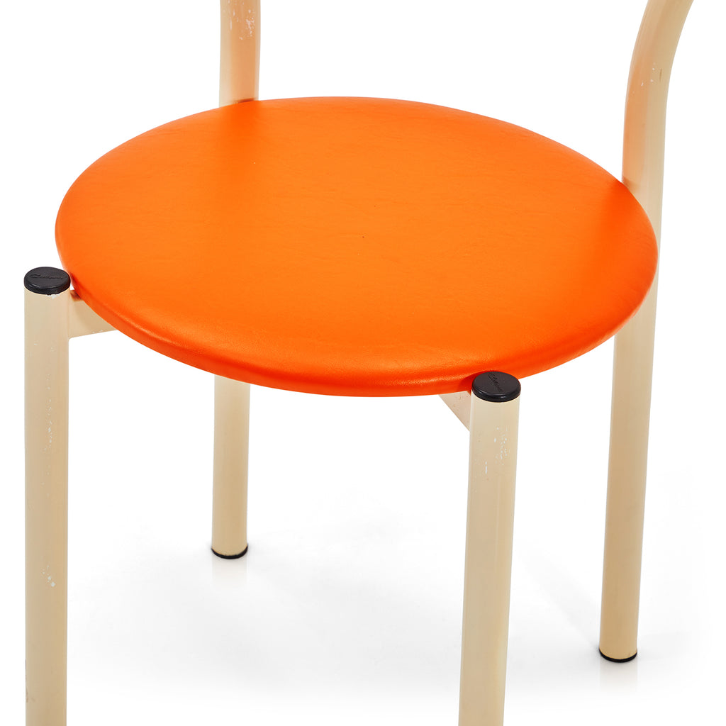 Orange & White Modern Dining Chair