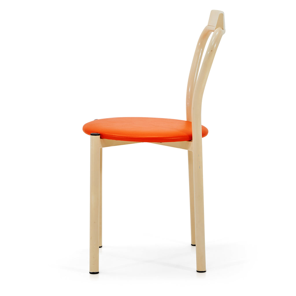 Orange & White Modern Dining Chair