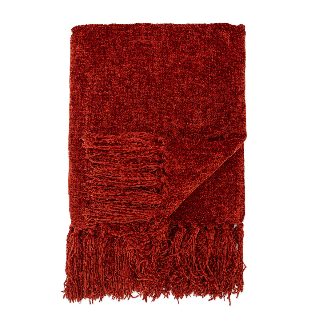 Fuzzy Red Throw