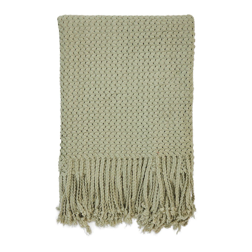 Extra Light Green Throw