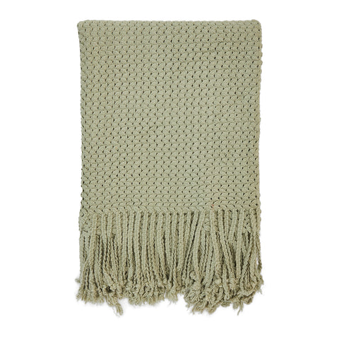Extra Light Green Throw