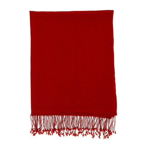 Bright Red Throw