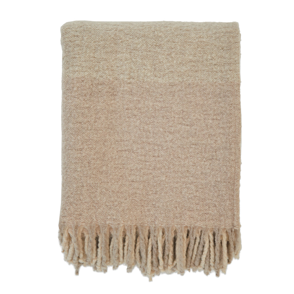 Oatmeal Fuzzy Throw