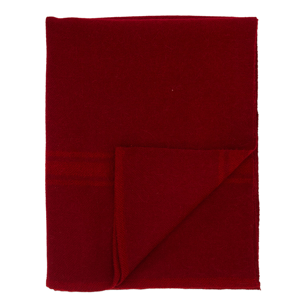 Red Wool Throw