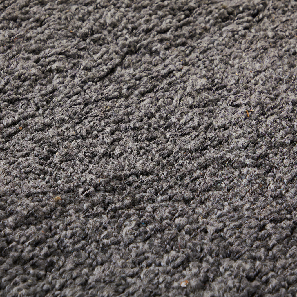 Large Dark Grey Wool Rug