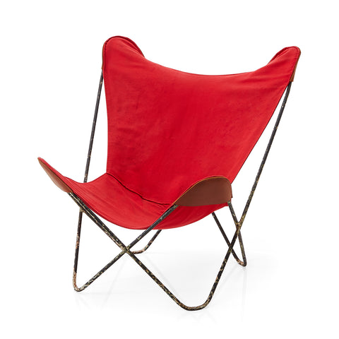 Butterfly Chair - Red Canvas