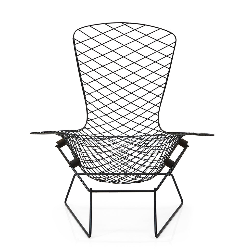 Black Wire Bertoia Scoop Seat Chair