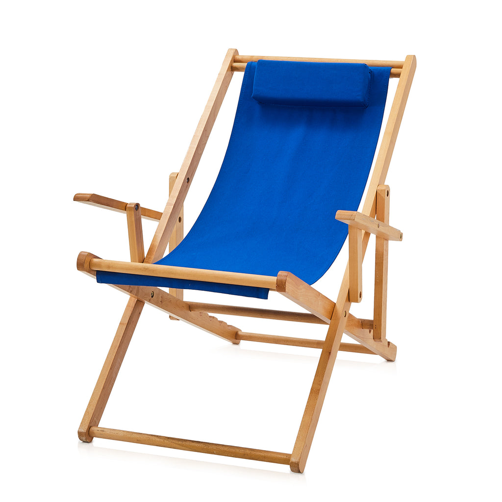 Blue Canvas Sling Chair
