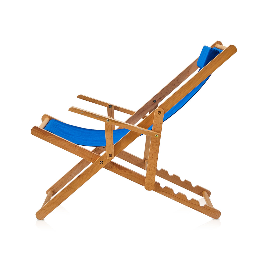 Blue Canvas Sling Chair