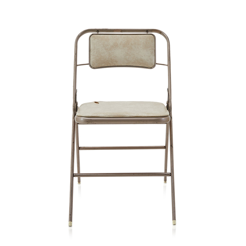 Grey Metal Folding Chair