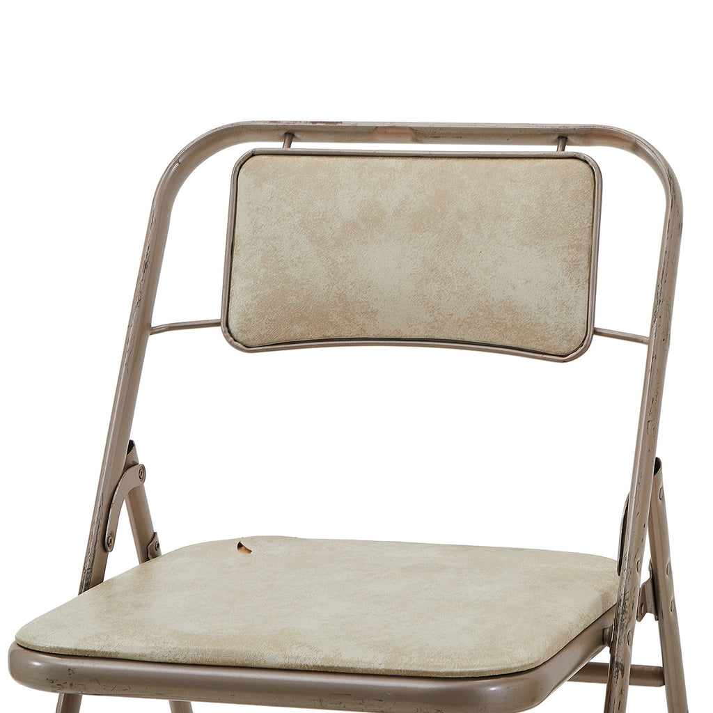 Grey Metal Folding Chair