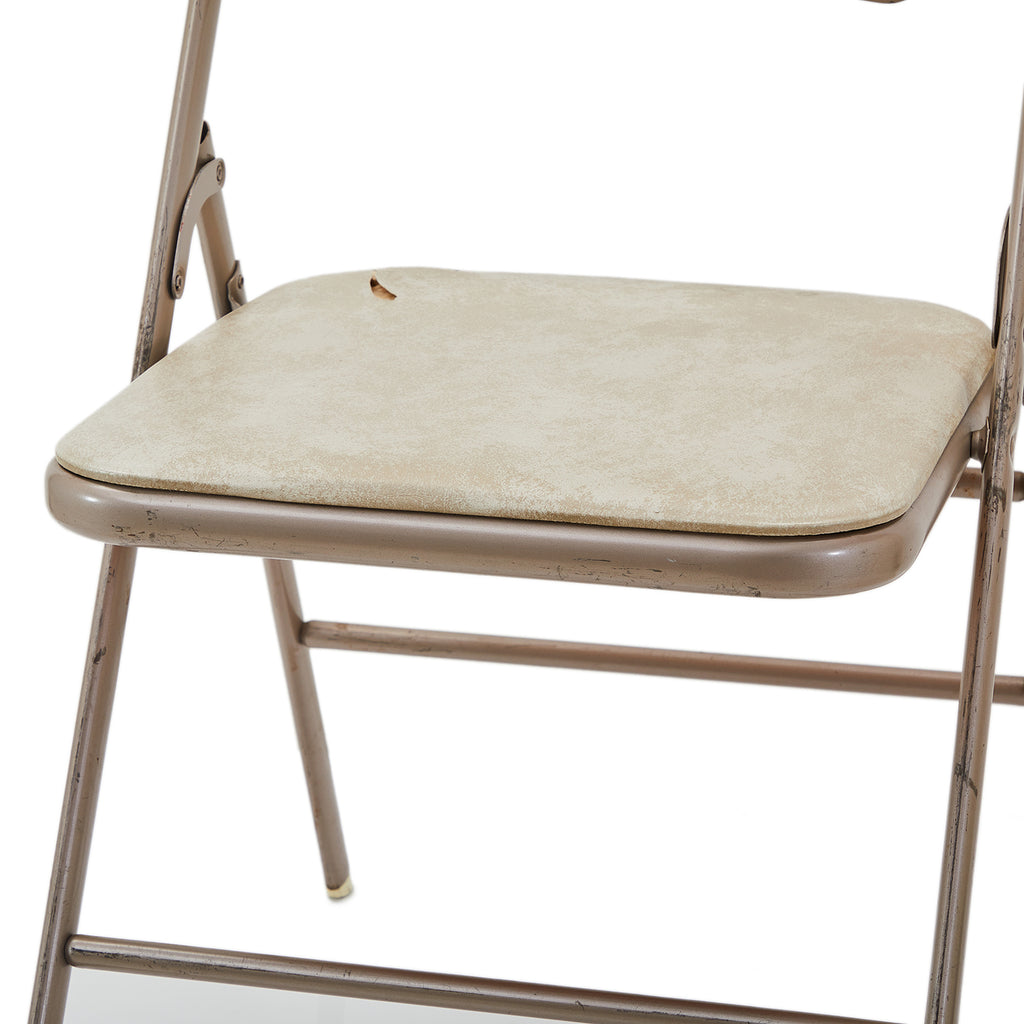 Grey Metal Folding Chair
