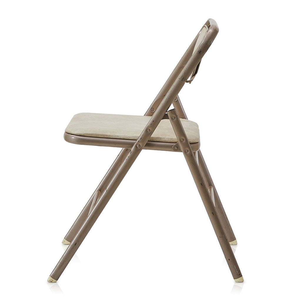 Grey Metal Folding Chair