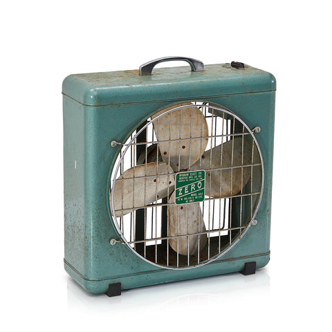 Rustic Teal Box Fan