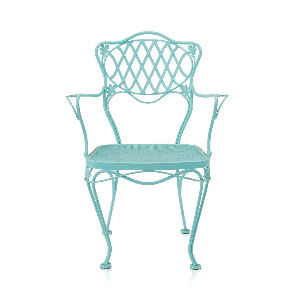 Aqua Metal Outdoor Dining Chair
