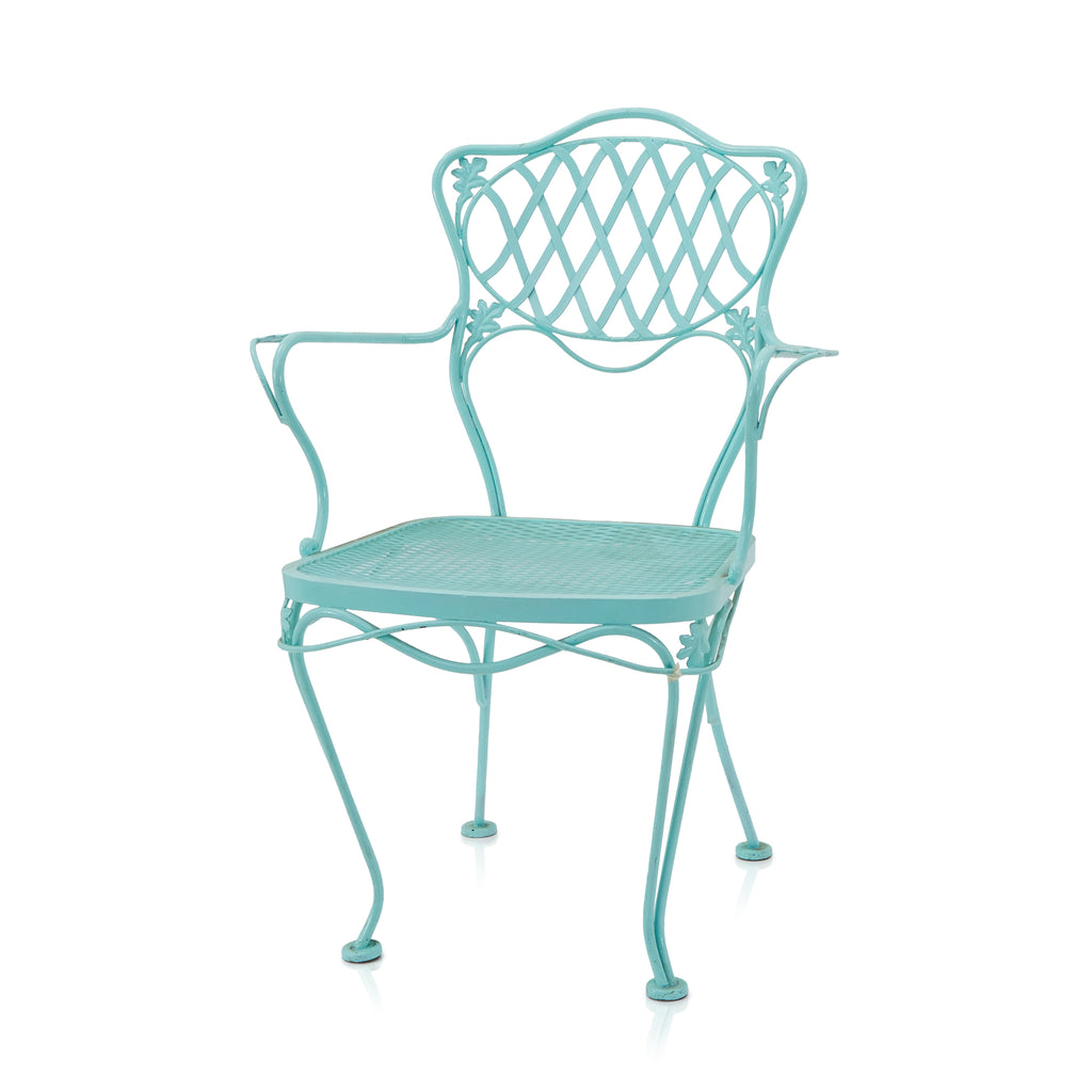 Aqua Metal Outdoor Dining Chair