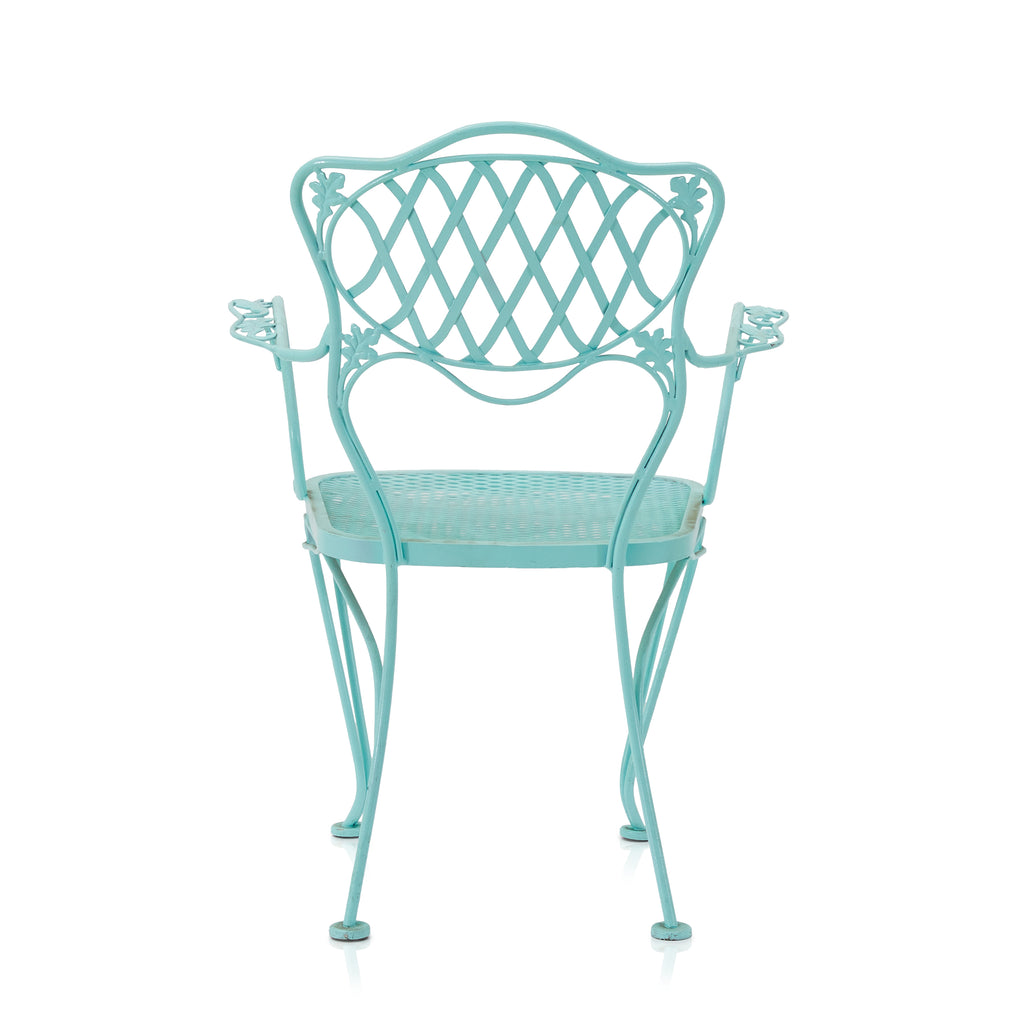 Aqua Metal Outdoor Dining Chair