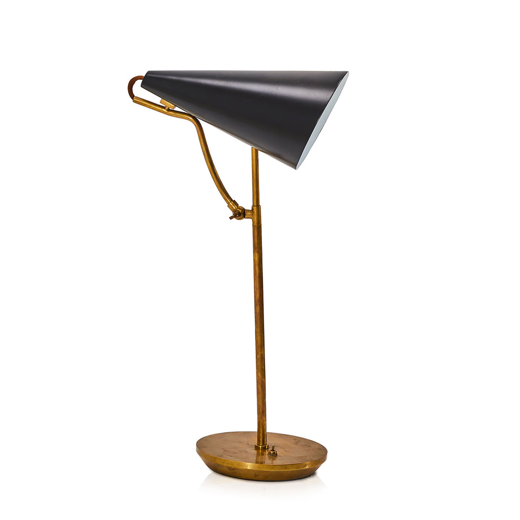 Black & Brass Table Lamp