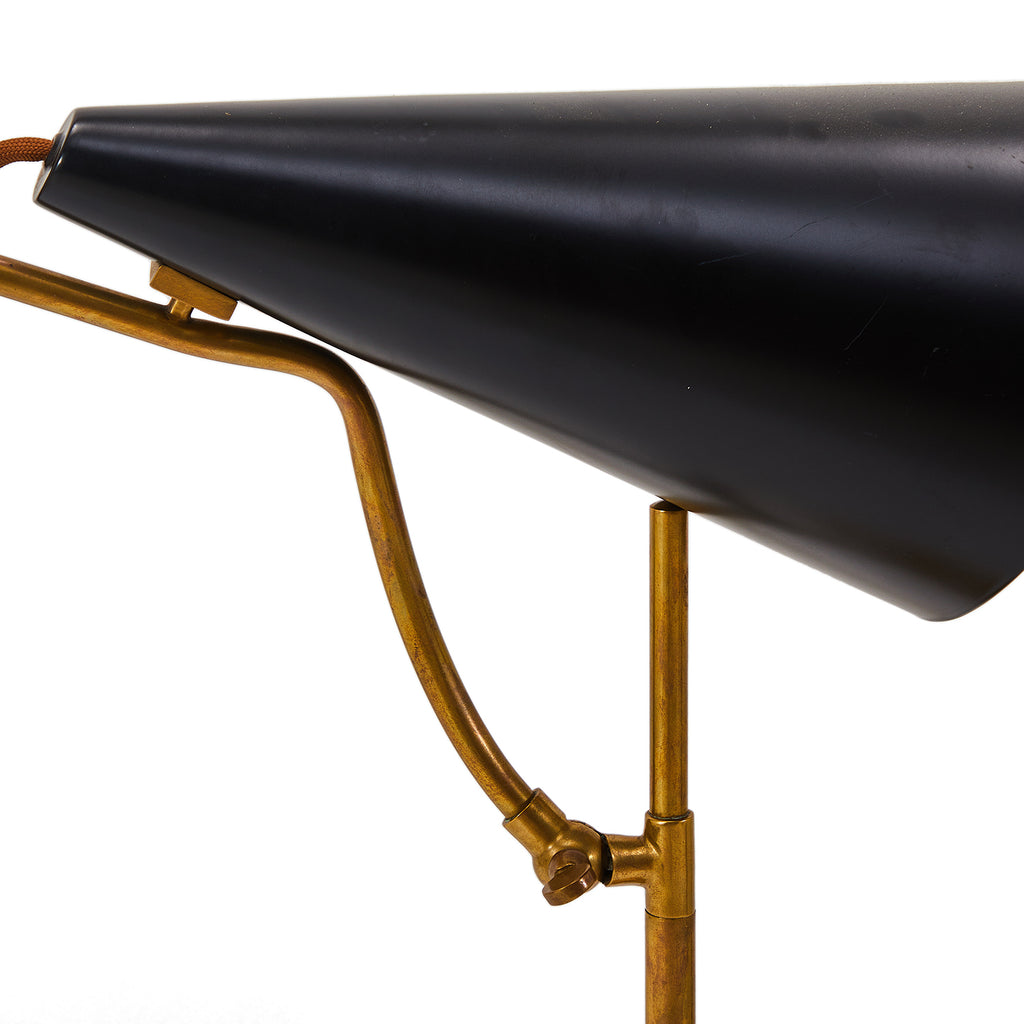 Black & Brass Table Lamp