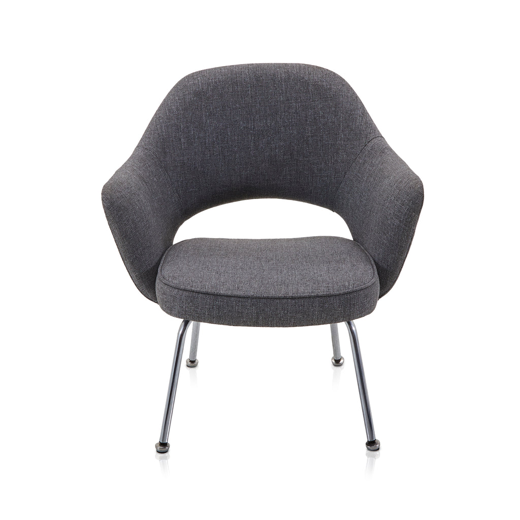 Grey Saarinen Style Executive Armchair