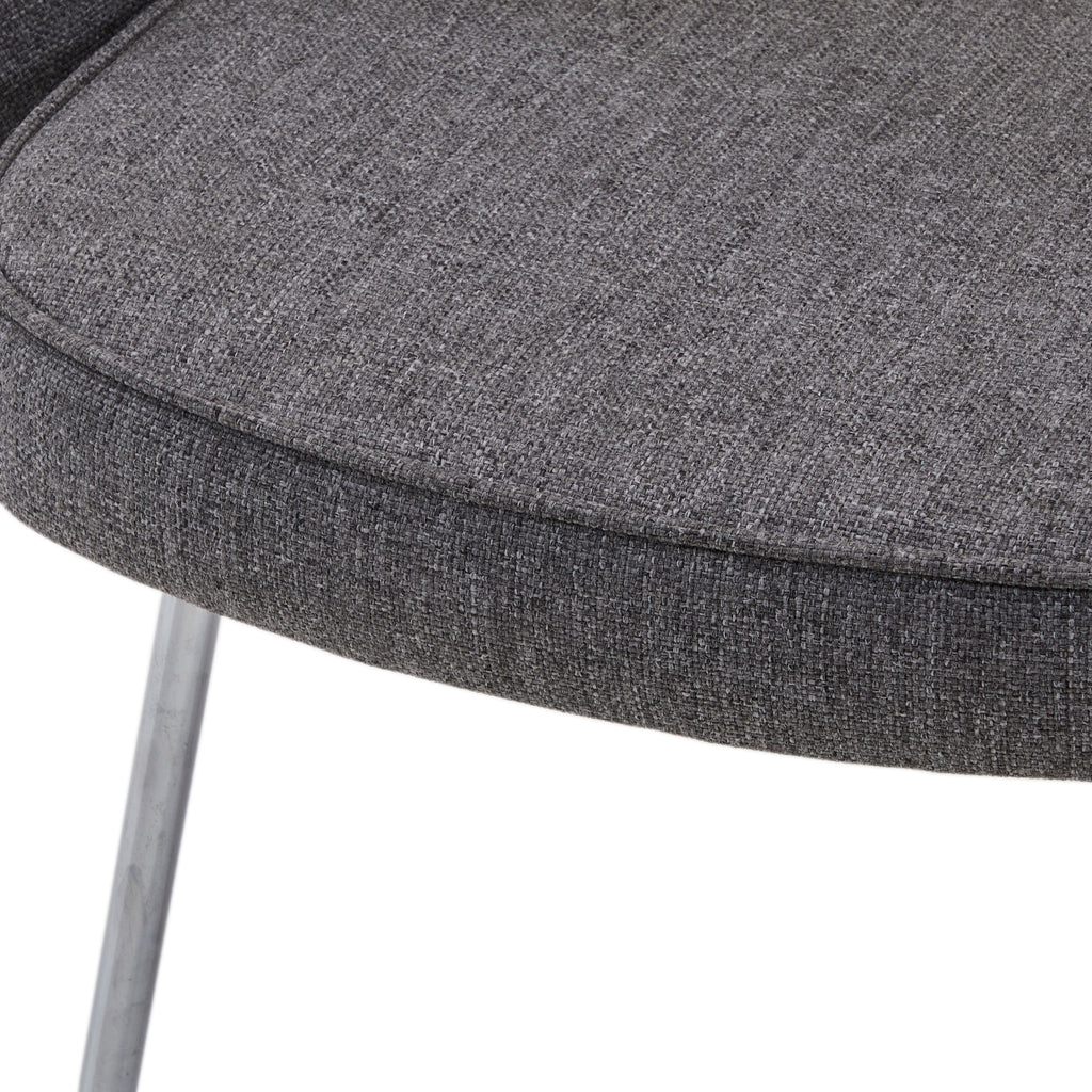 Grey Saarinen Style Executive Armchair