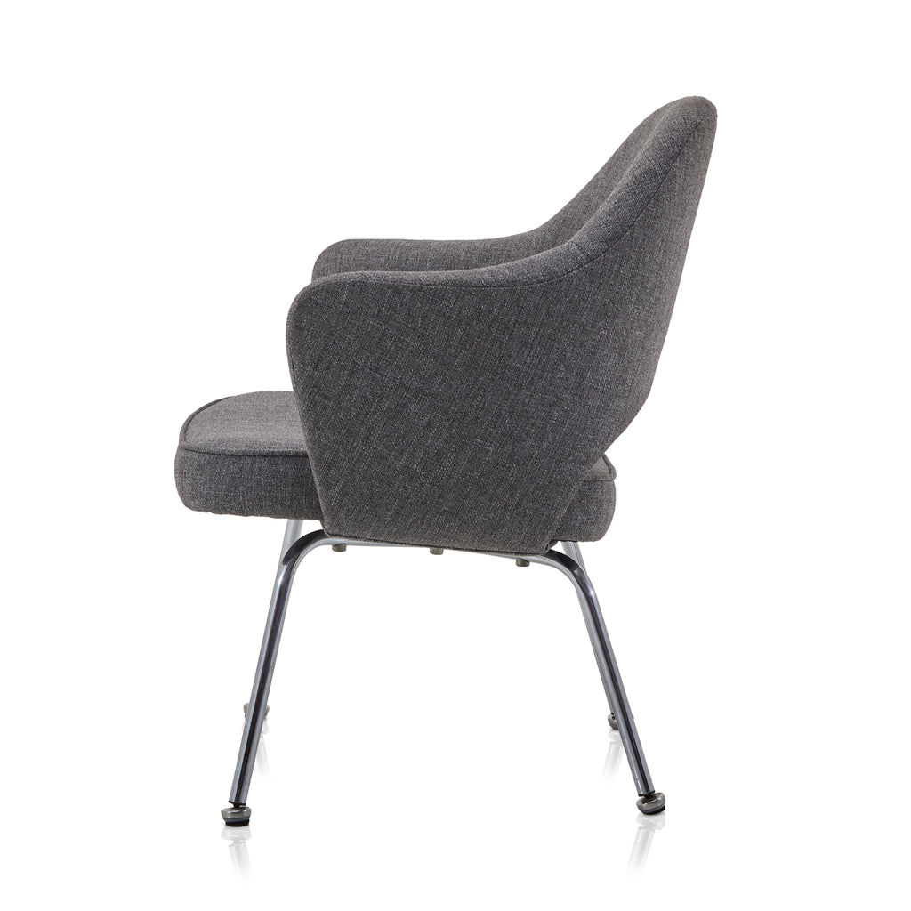 Grey Saarinen Style Executive Armchair