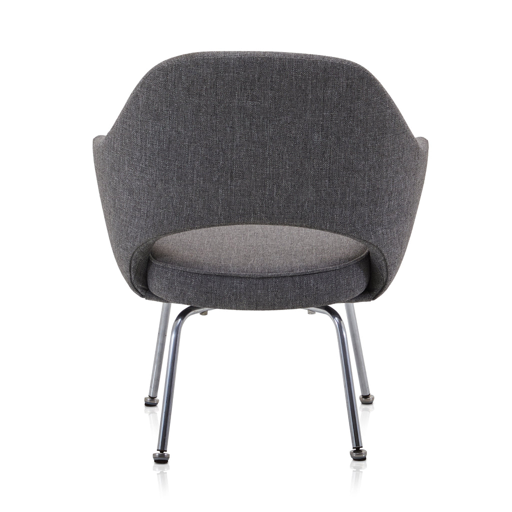 Grey Saarinen Style Executive Armchair
