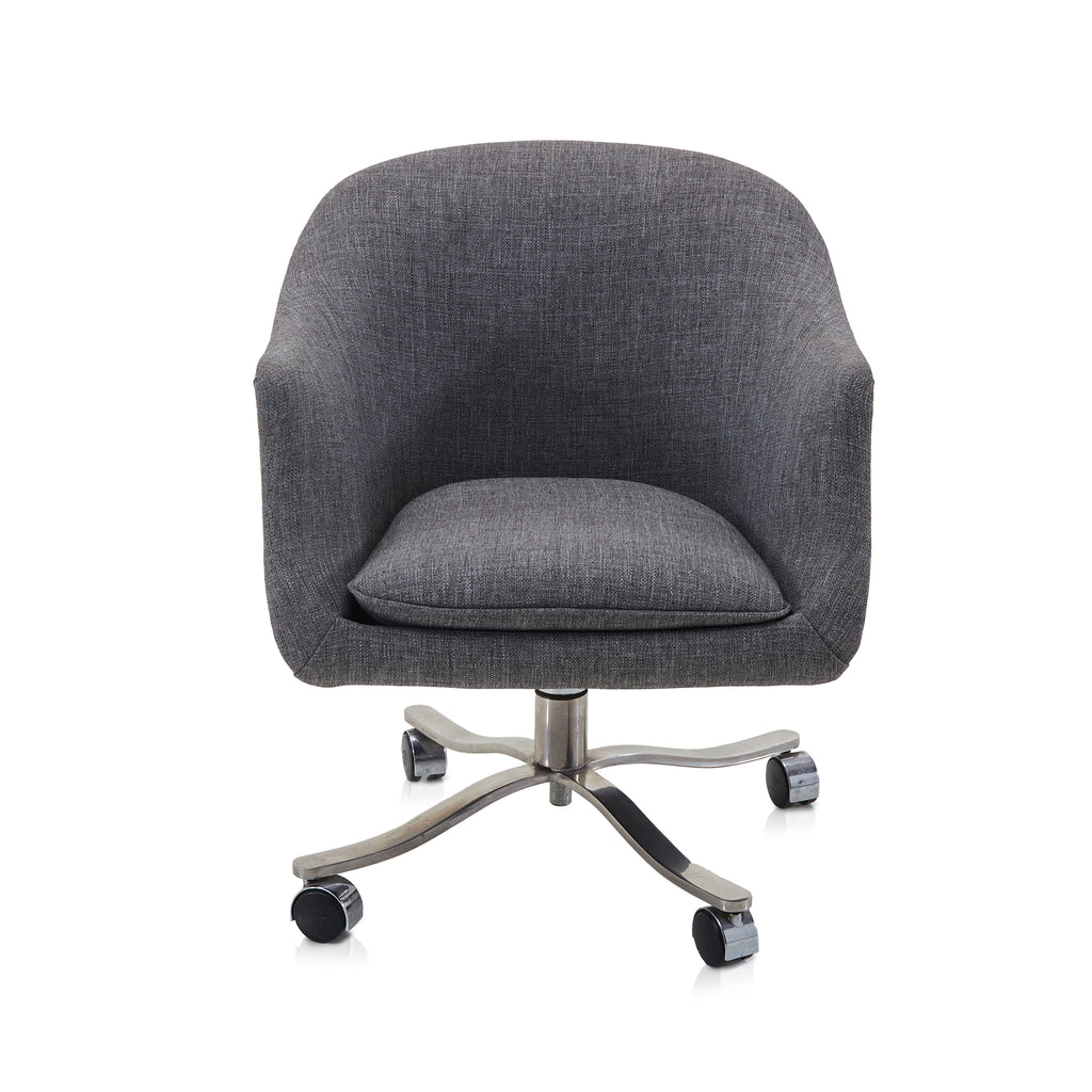 Grey Rolling Office Armchair