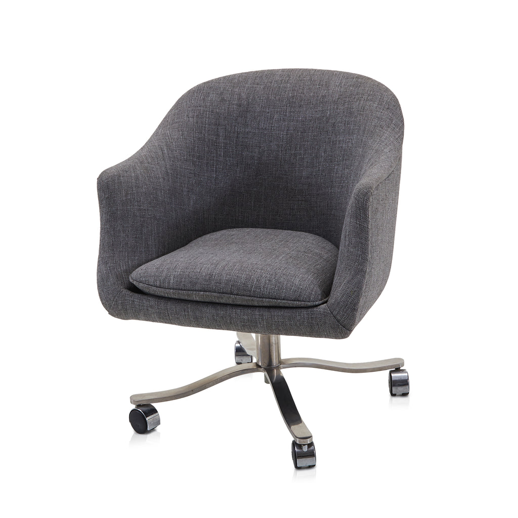 Grey Rolling Office Armchair