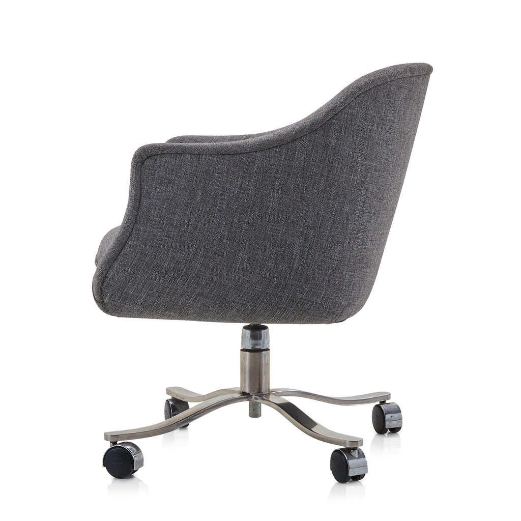 Grey Rolling Office Armchair