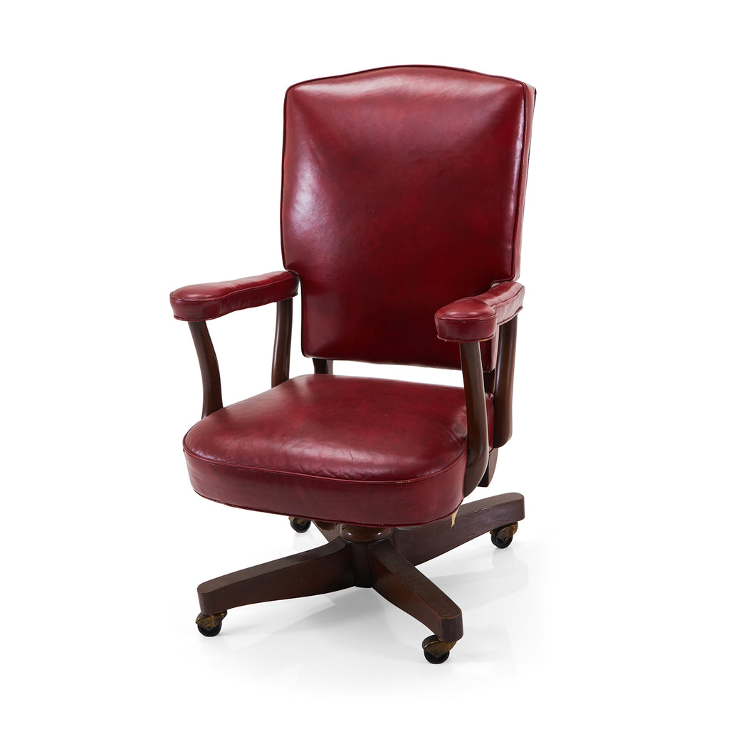 Red Vinyl Executive Chair
