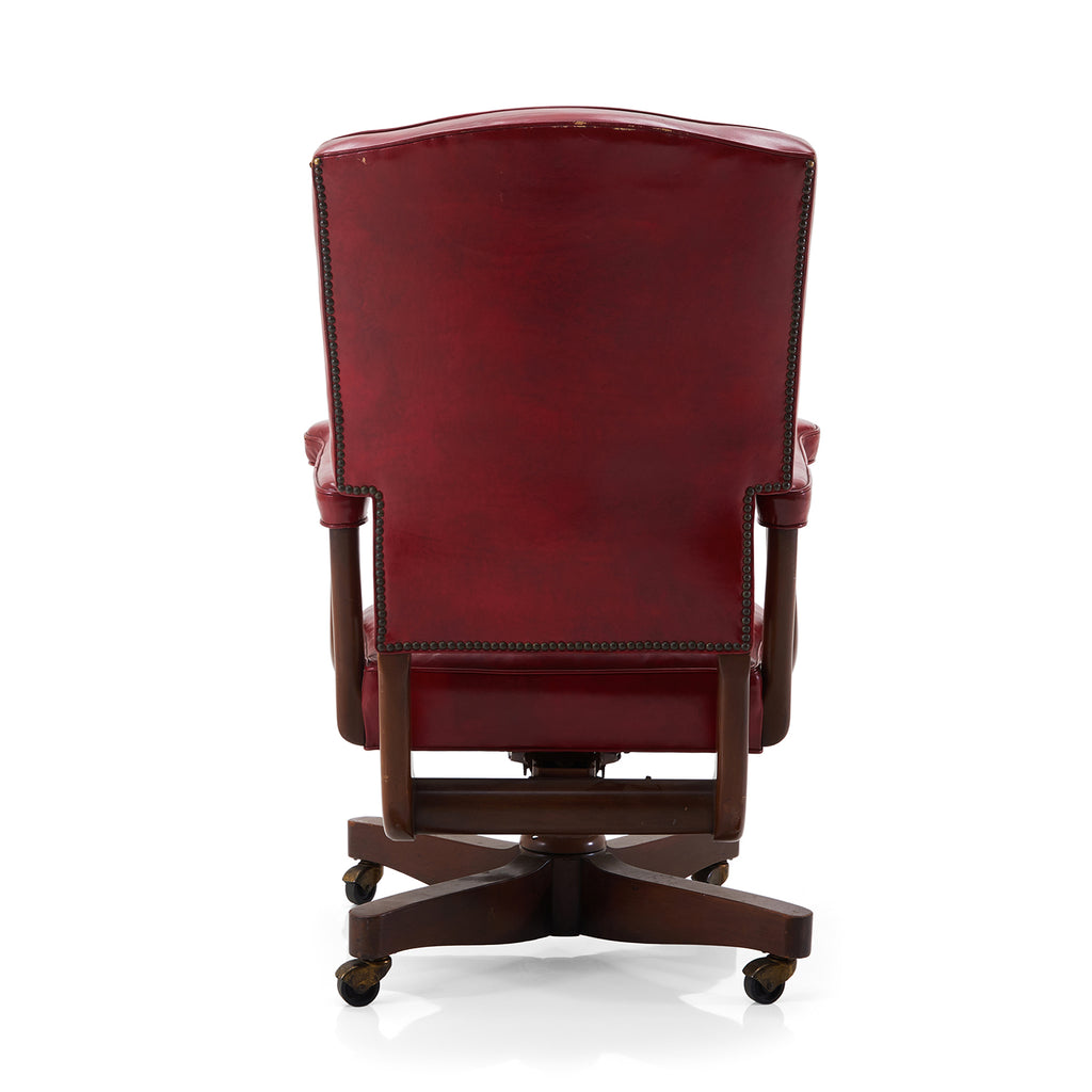 Red Vinyl Executive Chair