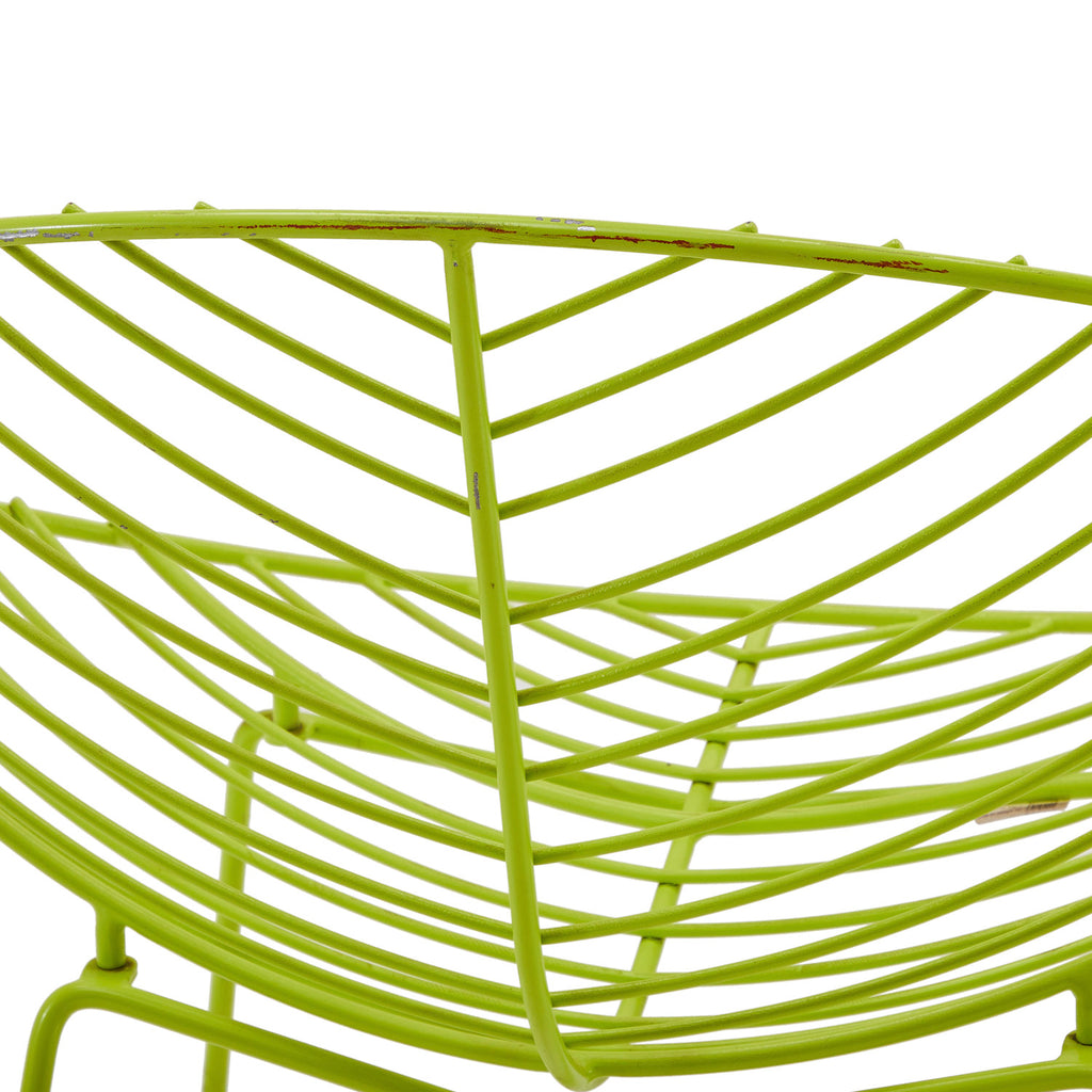 Green Modern Wire Outdoor Chair