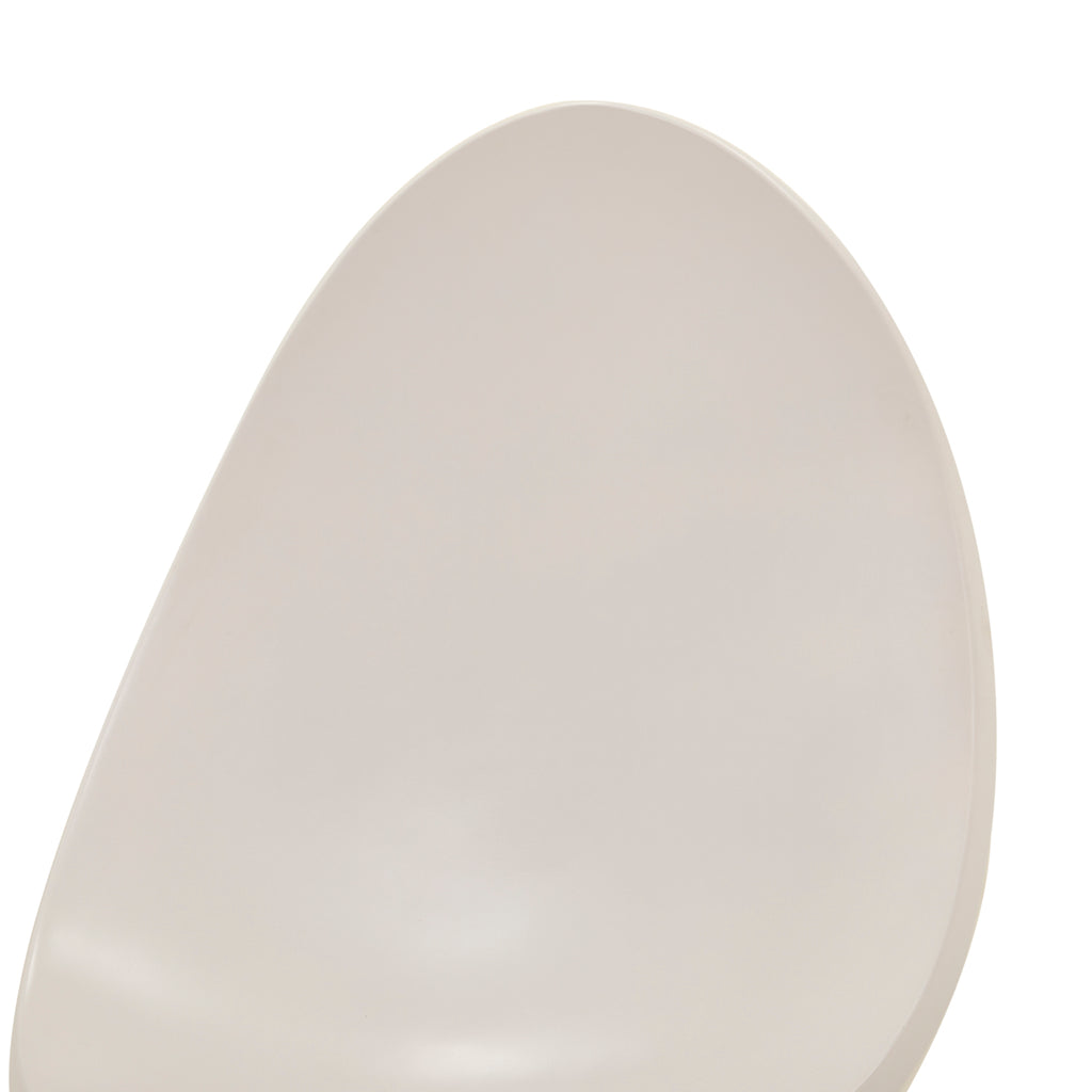 White Fiberglass Airline Modern Side Chair