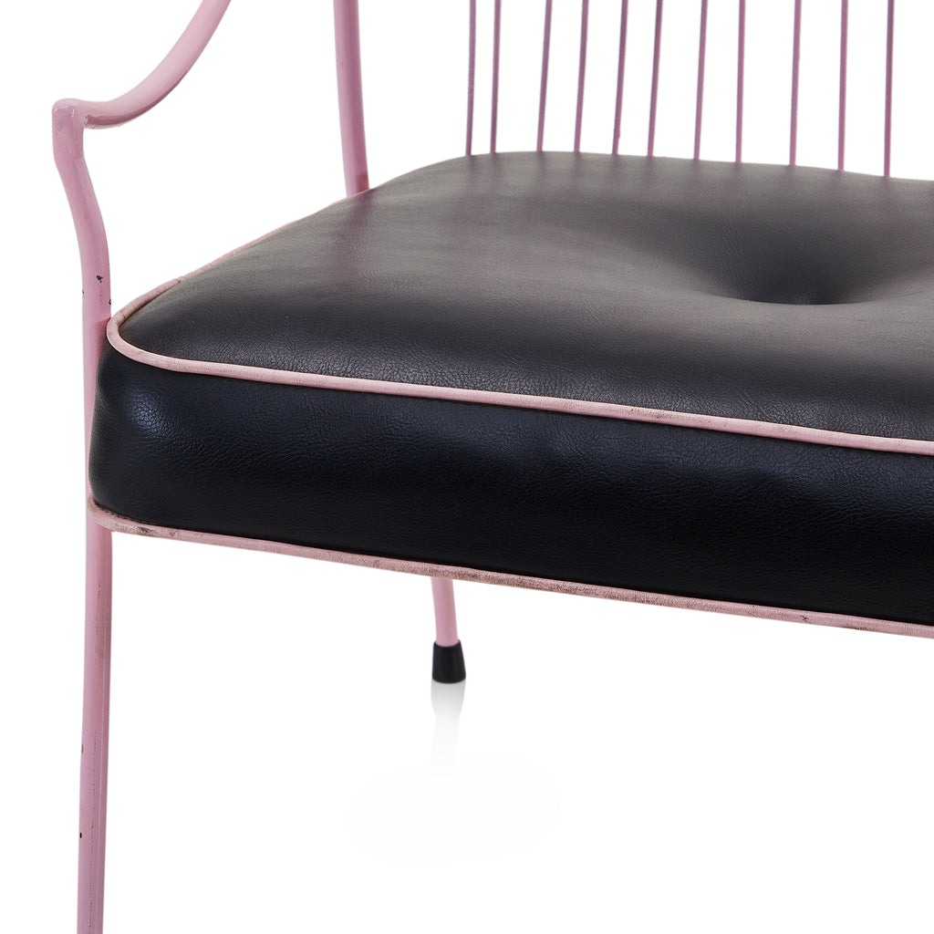 Black & Pink Wire Outdoor Chair