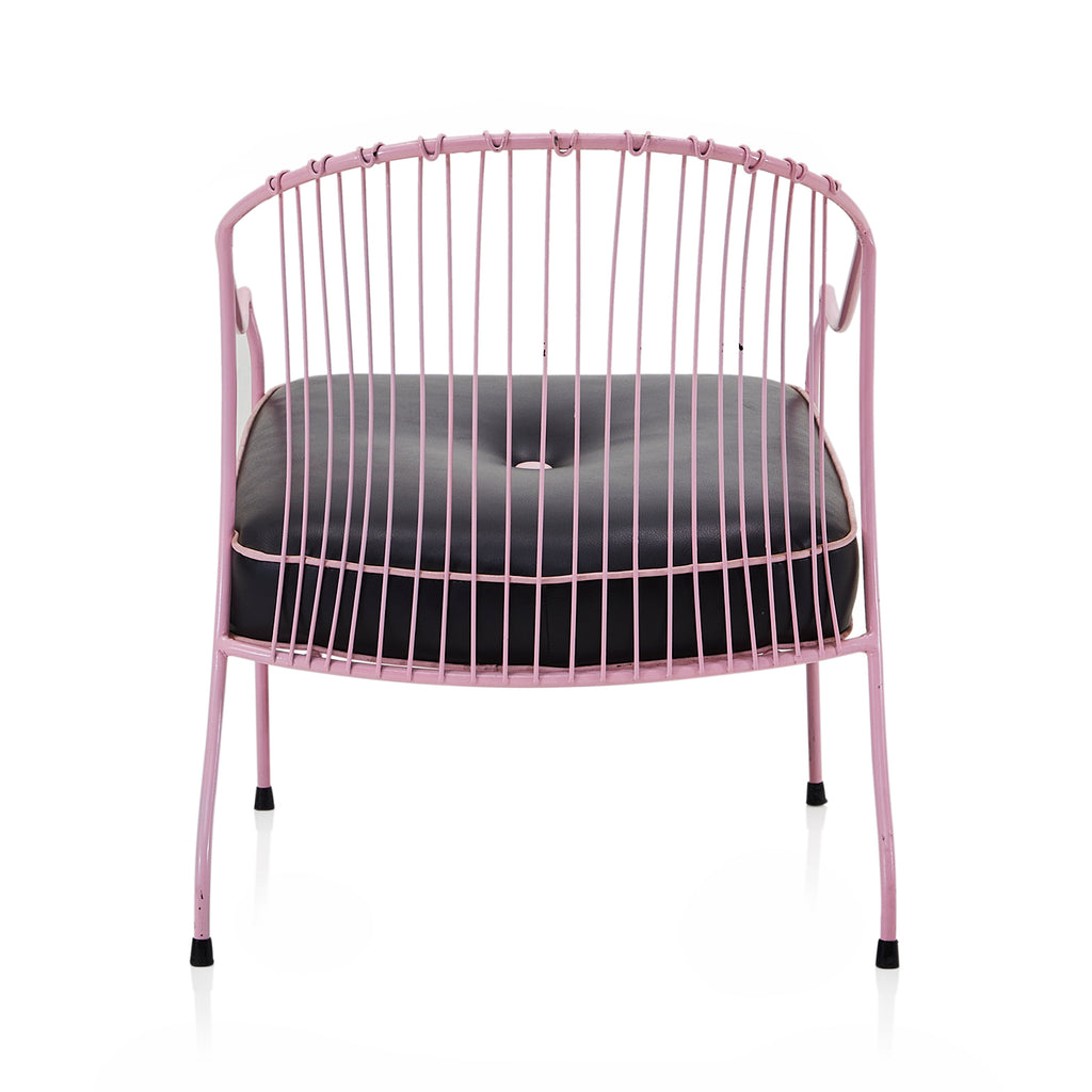 Black & Pink Wire Outdoor Chair