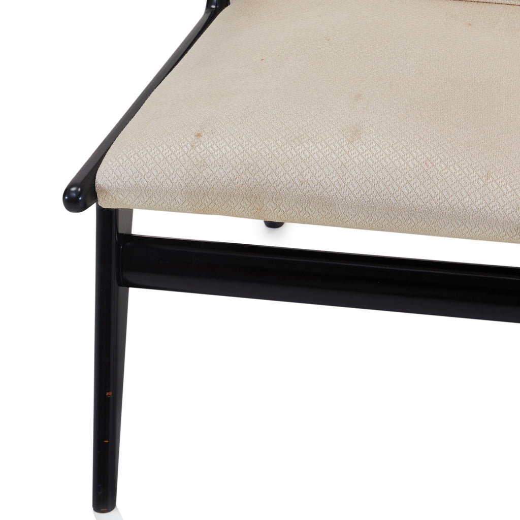 Black & White Italian Wingback Arm Chair