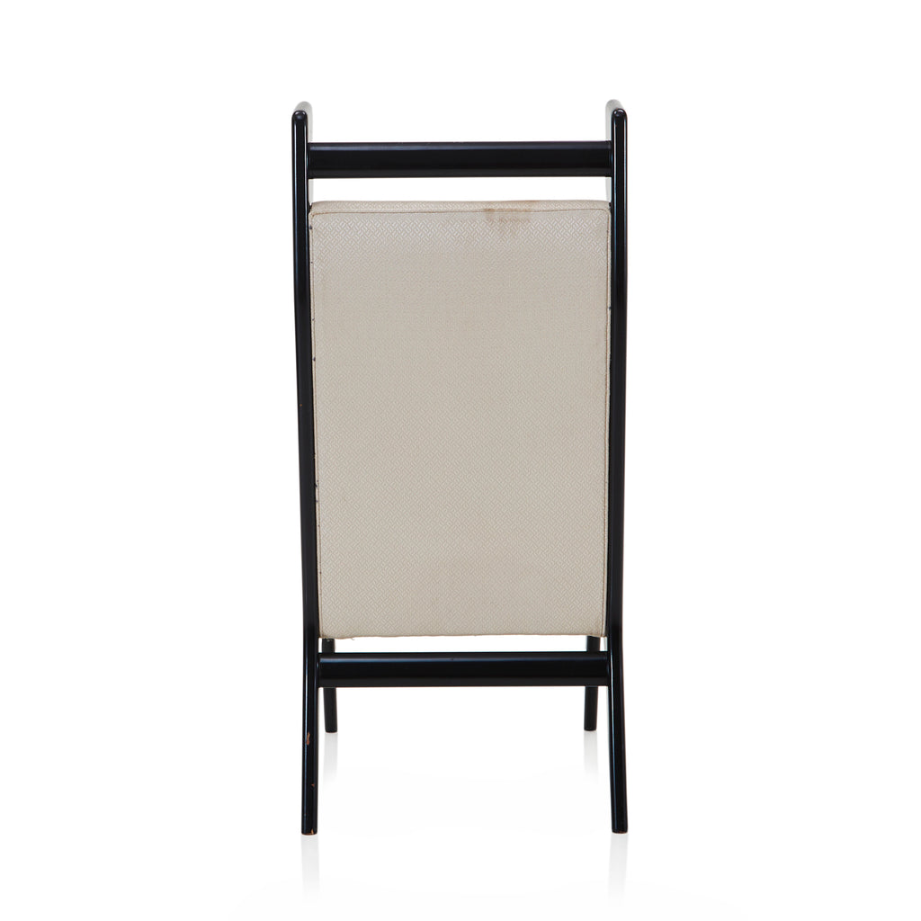 Black & White Italian Wingback Arm Chair