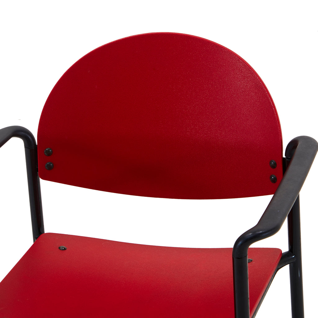 Red Metal Arm Chair