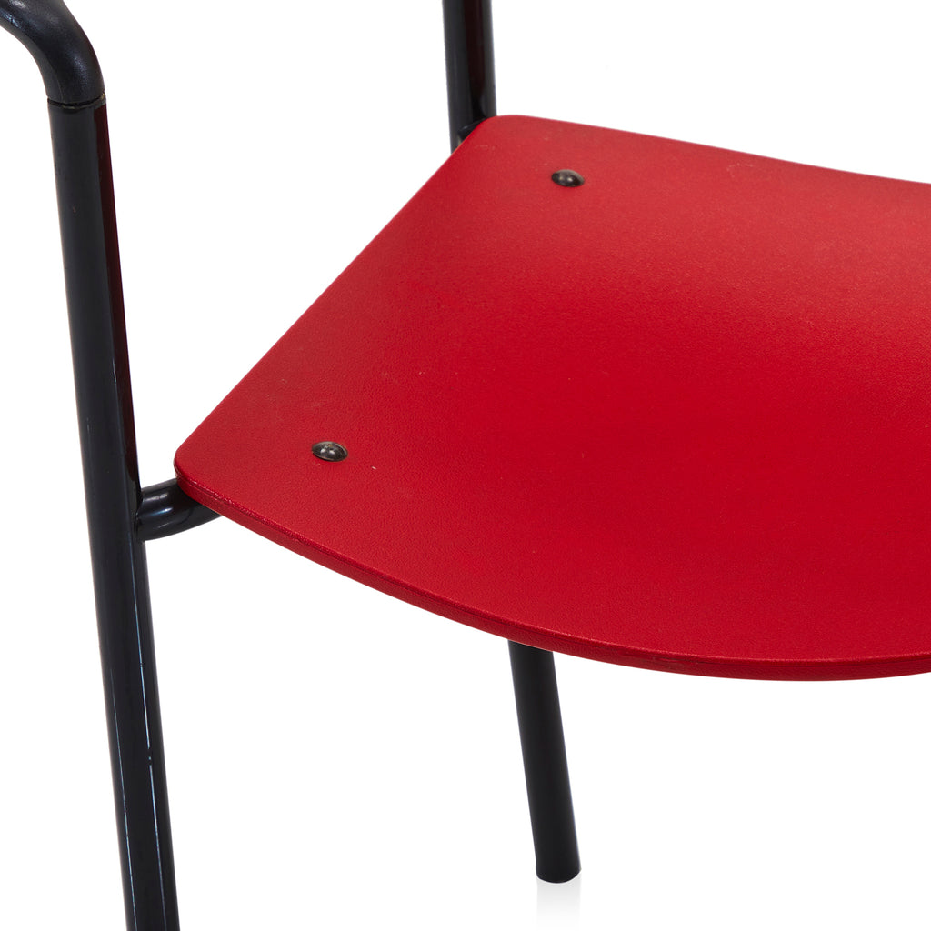 Red Metal Arm Chair