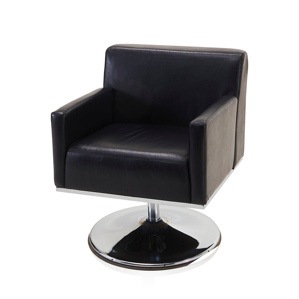 Black Leather Adjustable Lounge Chair
