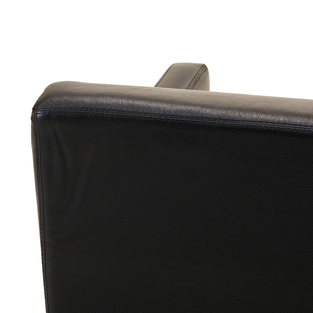 Black Leather Adjustable Lounge Chair