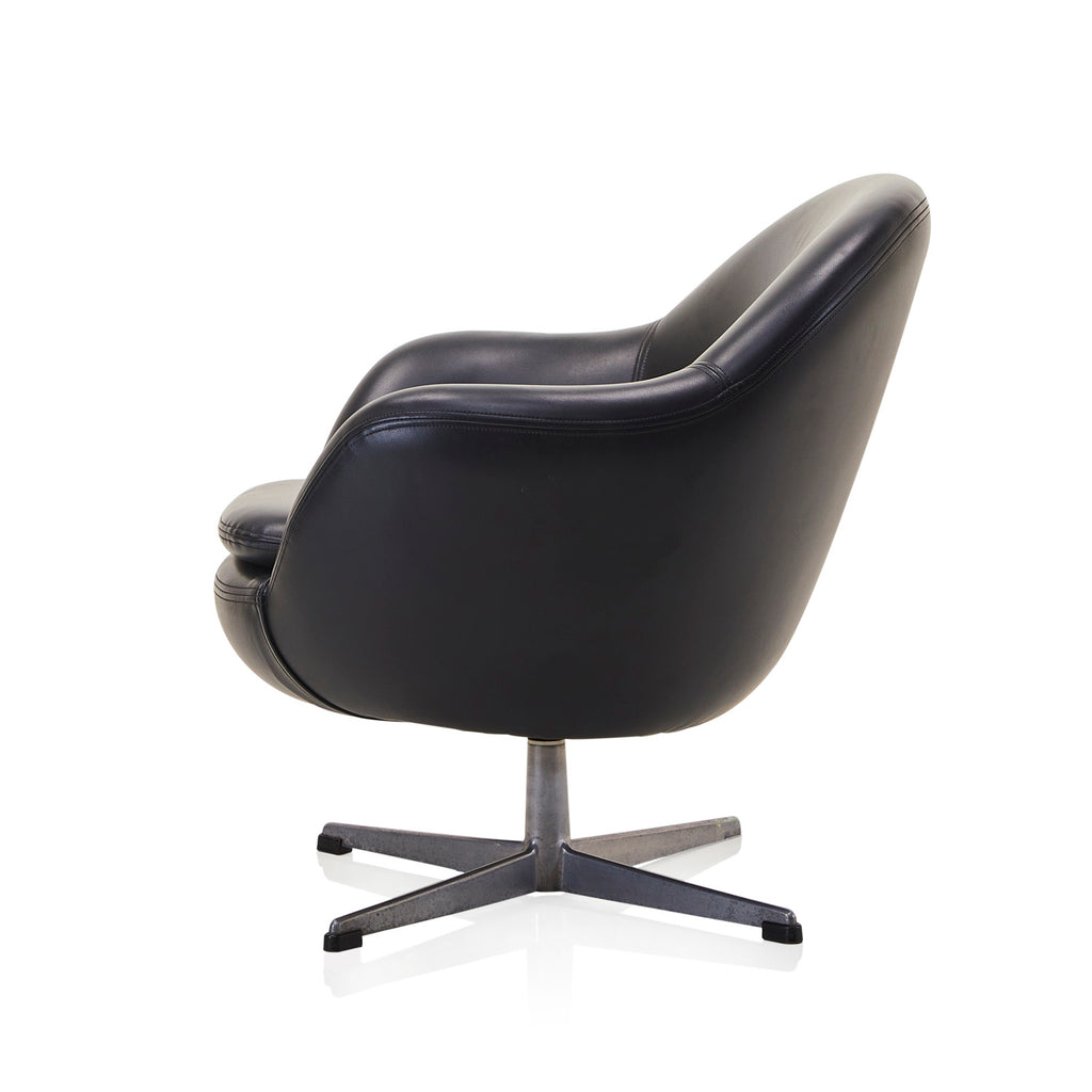 Black Bucket Armchair