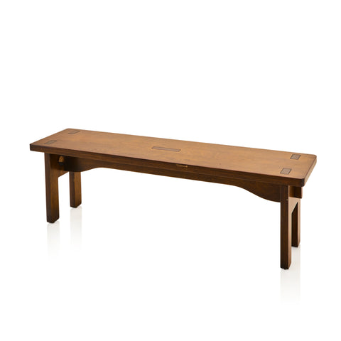 Classic Modernica Dark Wood Tenon Bench