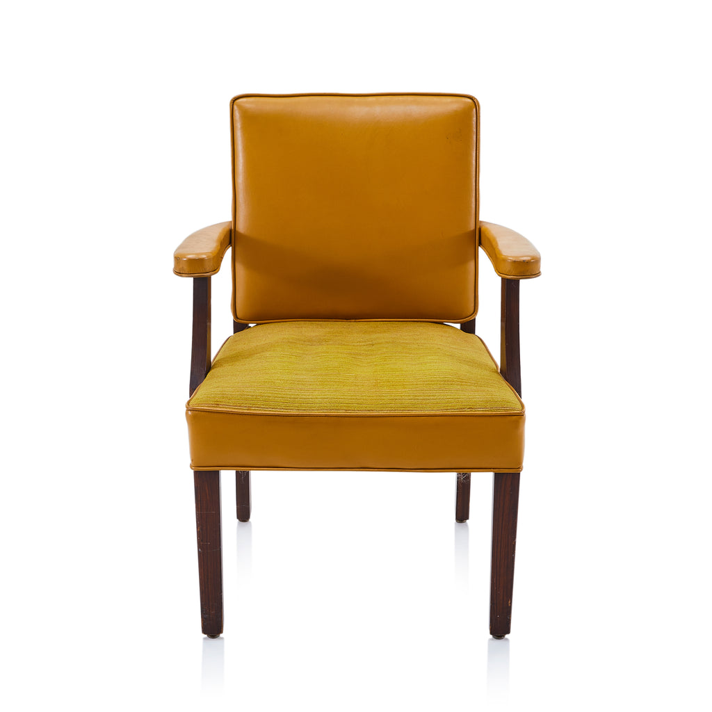 Yellow Mustard Vinyl Armchair