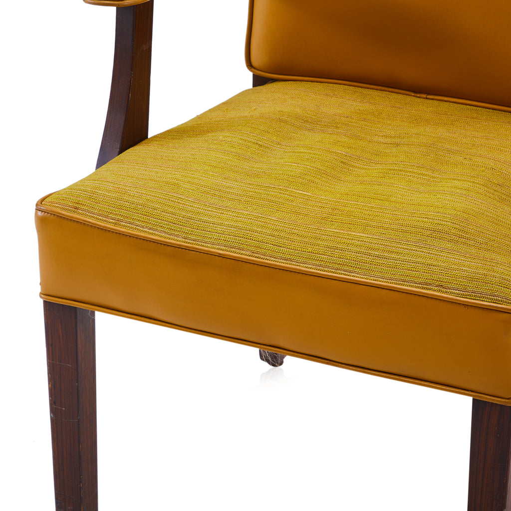 Yellow Mustard Vinyl Armchair