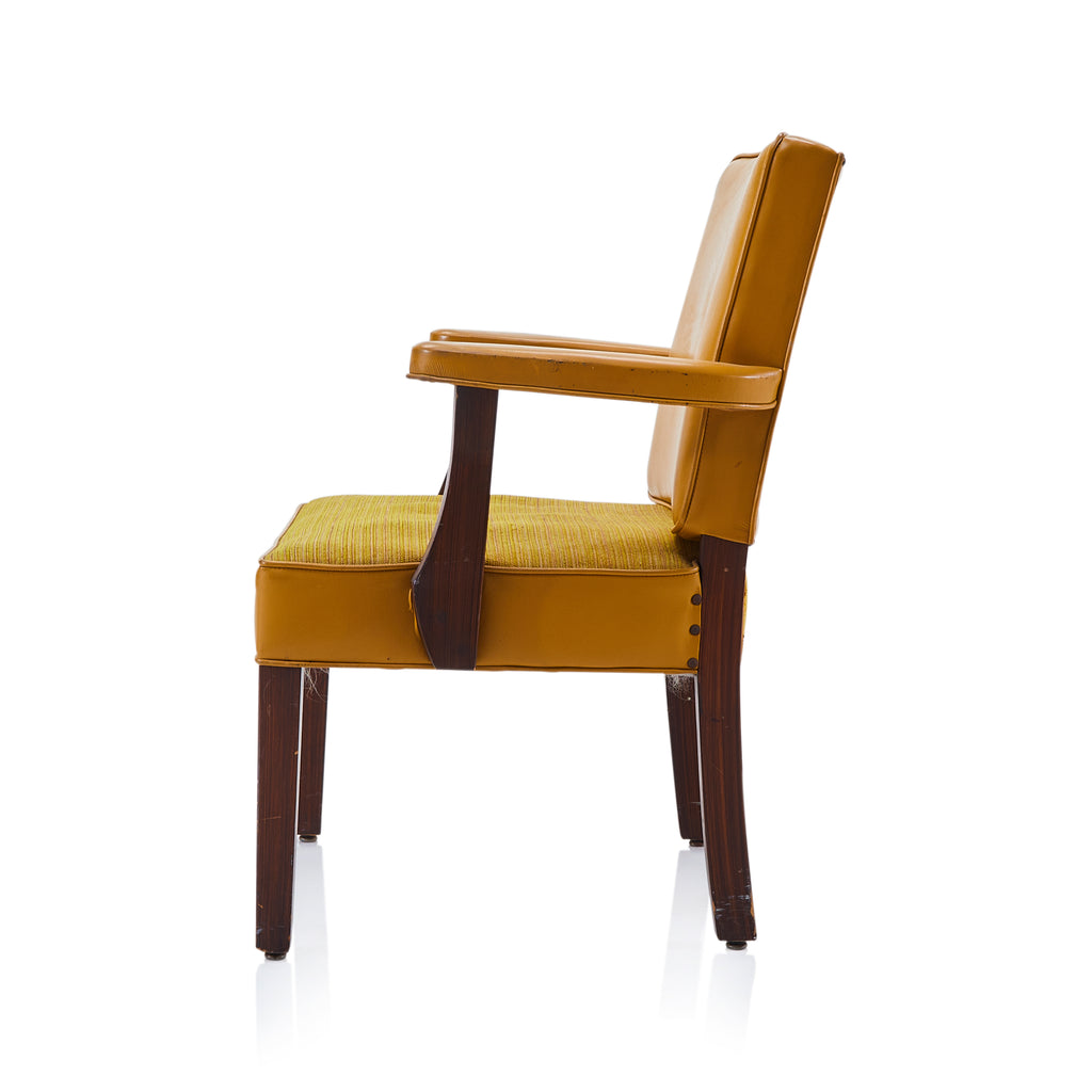 Yellow Mustard Vinyl Armchair