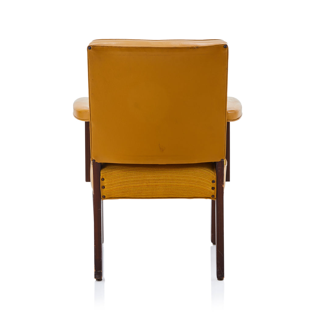 Yellow Mustard Vinyl Armchair